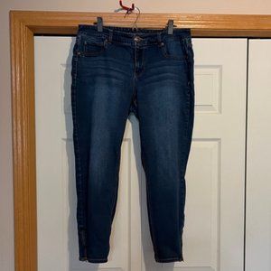 Maurice's Side Zip Ankle Jean Size 16W